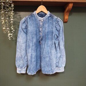 Ganni | Oversized Denim Blouse/ Shirt